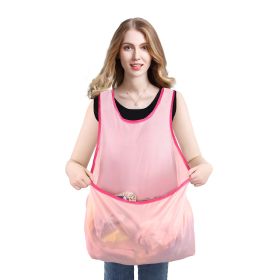 Portable Clothes Drying Air Clothes Apron (Option: Oxford Pink)